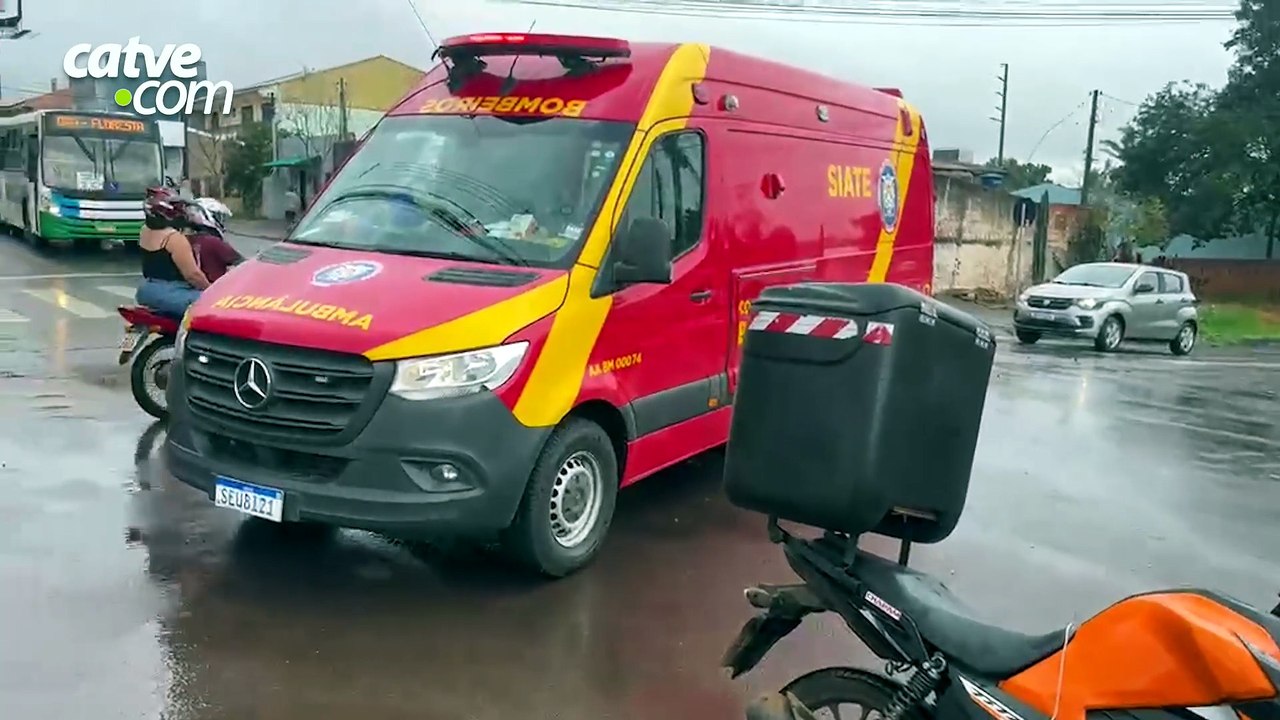 Motociclista fica ferido em acidente com carro em Cascavel