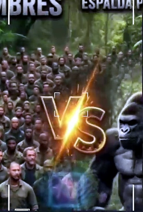 100 hombres vs 1 gorilla