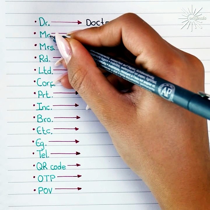Did you know what these abbreviations mean?🤔
