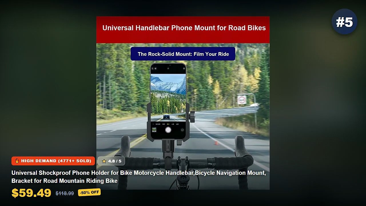 Ultimate Guide to the Best Bike Phone Mounts For Shockproof Handlebar Riding - Adjustable Electric Motorcycle Riding Sho...