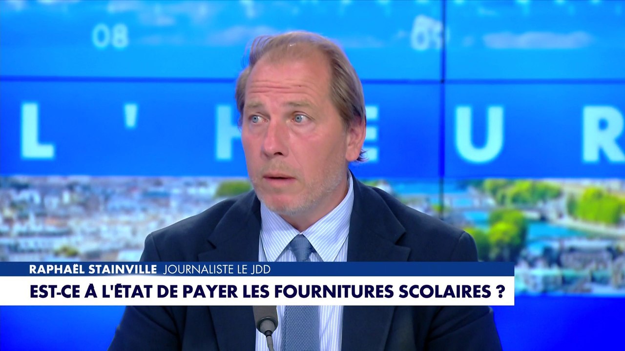 Raphaël Stainville : «Qui paie la prétendue gratuité des fournitures scolaires ? Le contribuable»