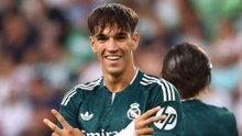 Espí marca su primer gol con la camiseta del Real Madrid
