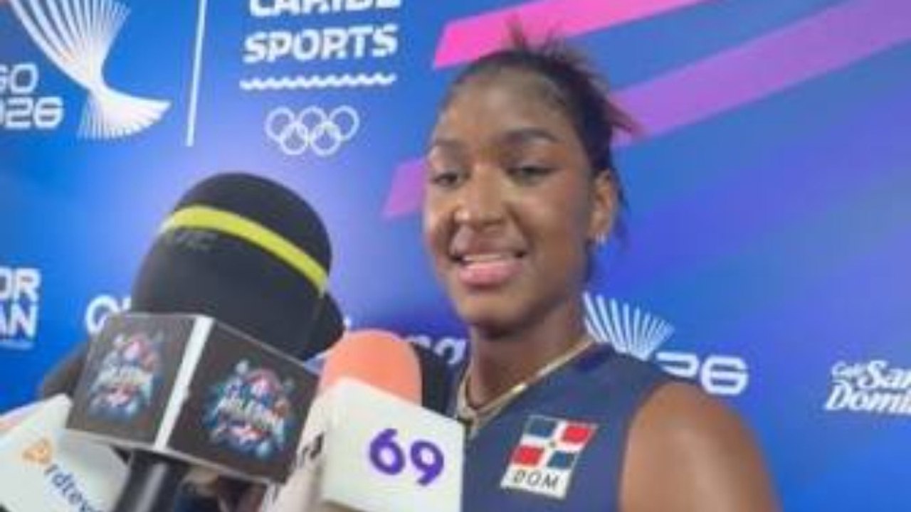 La alegría de Jineiry Matínez al ganar oro para RD en volibol femenino