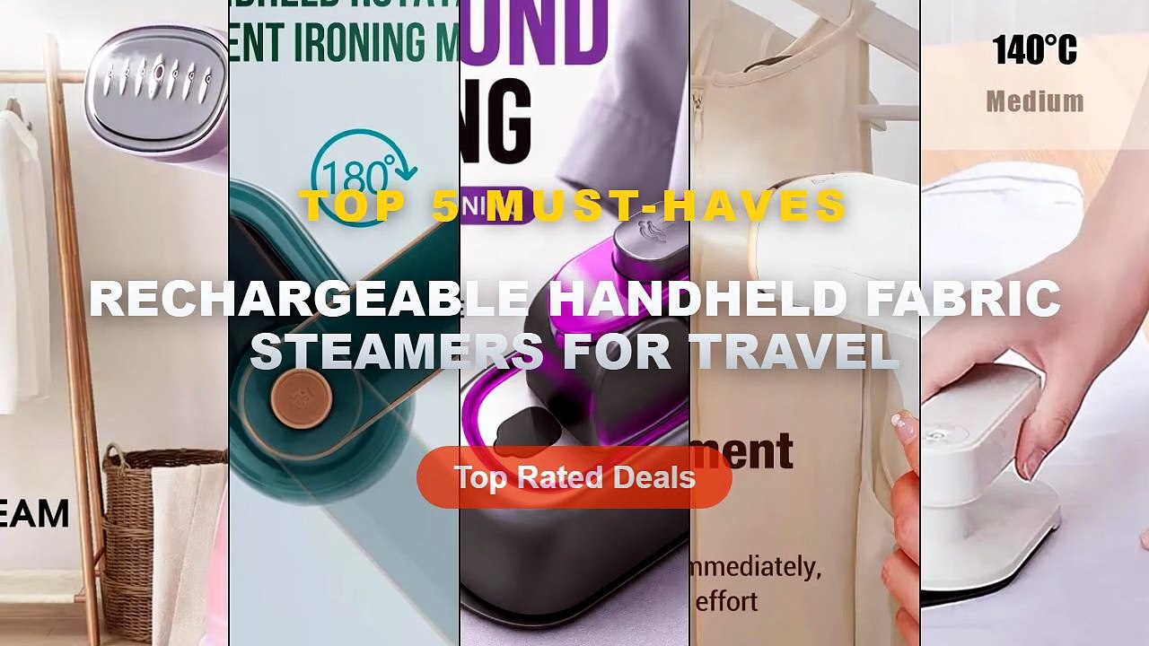 Top 5 Best Rechargeable Handheld Fabric Steamers For Travel (Must Have!) - USB Rechargeable Mini Steamer Handheld Fabric...