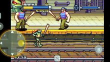 TMNT (USA) (En, Fr, Es) - gameplay GBA Beat em up Cartoon Martial arts RPG