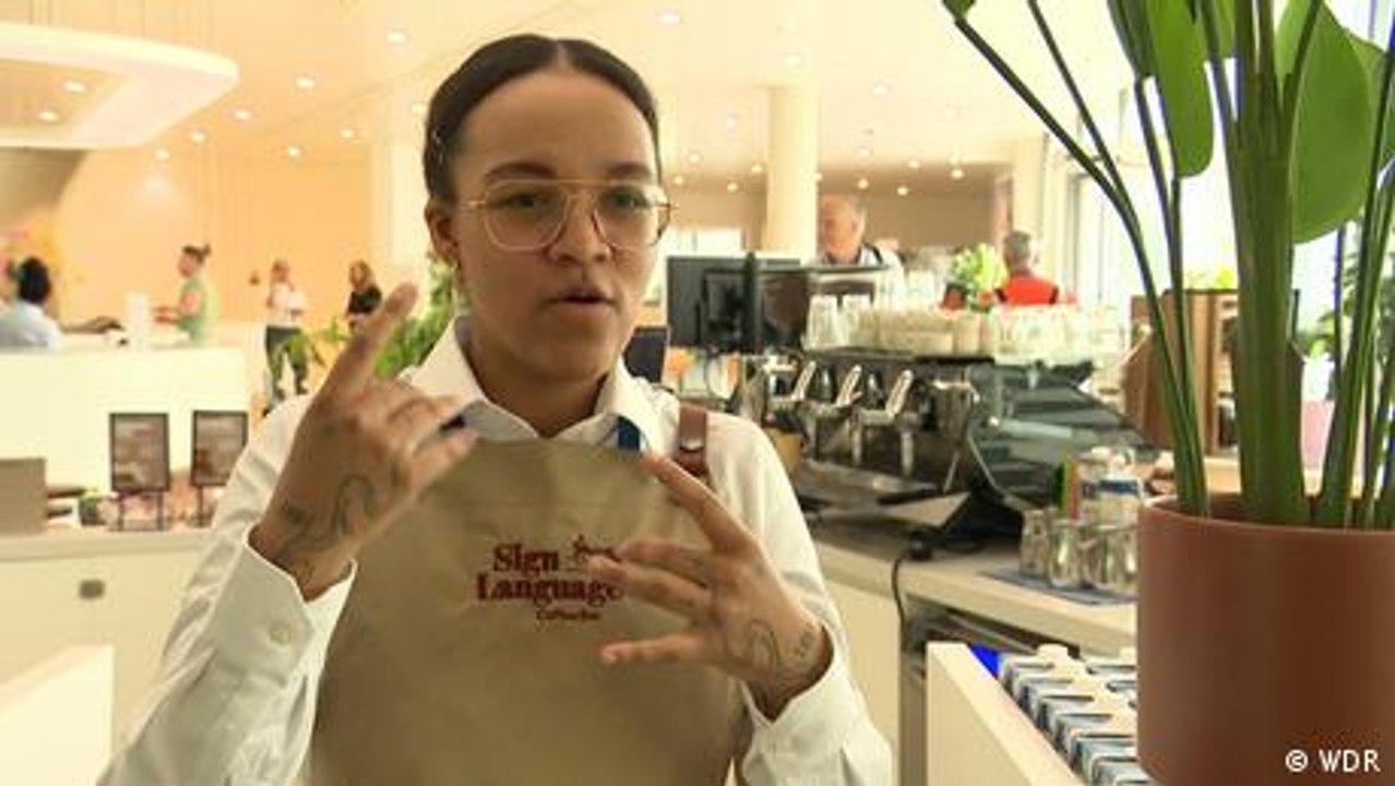 Dutch sign language cafes let guests order by hand