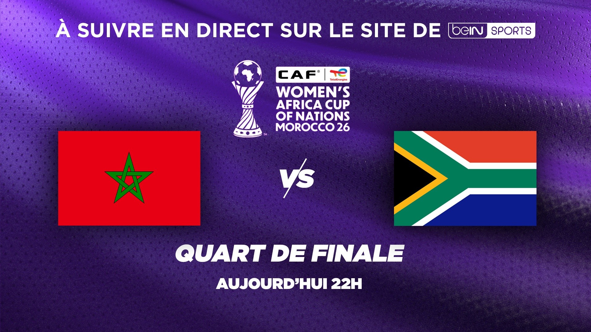 Suivez Maroc - Afrique du Sud sur notre site internet !
