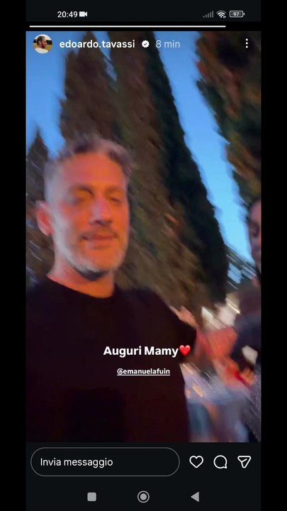 Edoardo tavassi story il compleanno di mamma