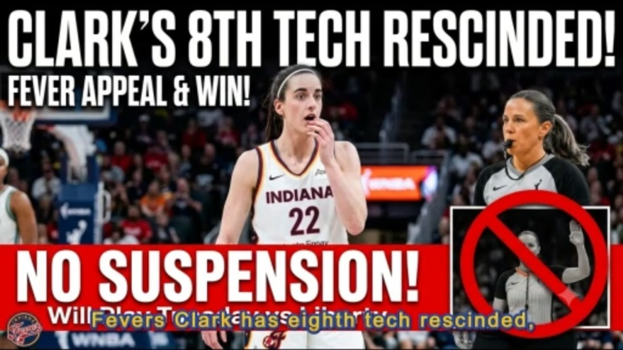 Caitlin Clark Technical Foul Rescinded! NO Suspension vs Liberty | Fever Appeal & Win!