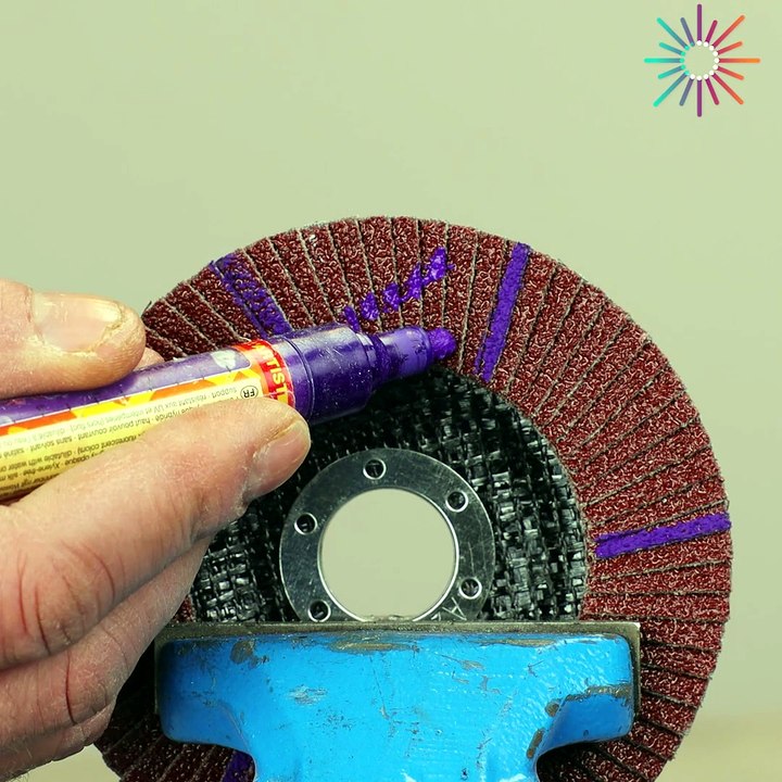 Grinding wheel gets sliced perfectly ⚙️