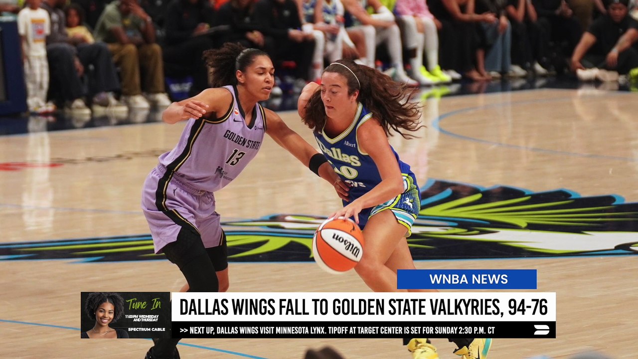 Dallas Wings Fall to Golden State Valkyries 94-76 | Paige Bueckers Scores 17
