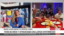 Despedida de Jorge Messi en la casa familiar