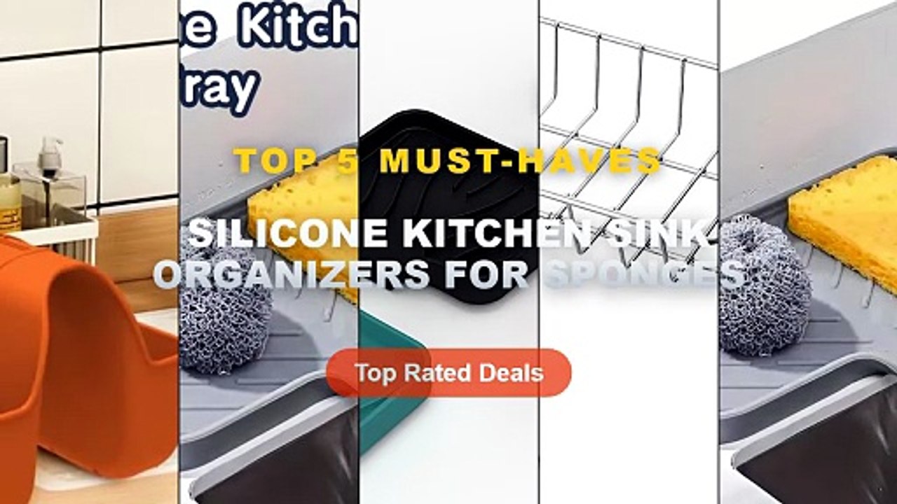 Best Silicone Kitchen Sink Organizers For Spong...