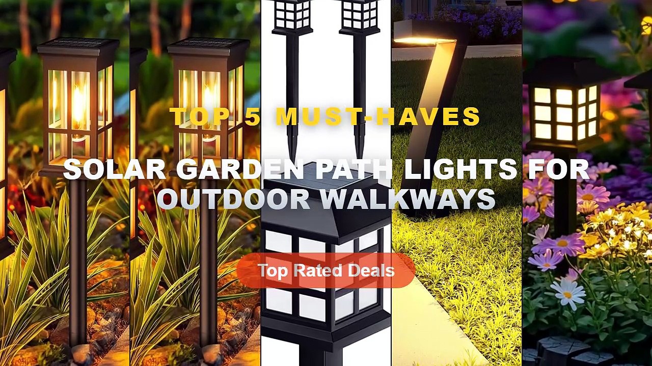 Why Everyone Is Buying Solar Garden Path Lights For Outdoor Walkways - 2 Pack Solar Pathway Light Outdoor Solar Lamp Wat...