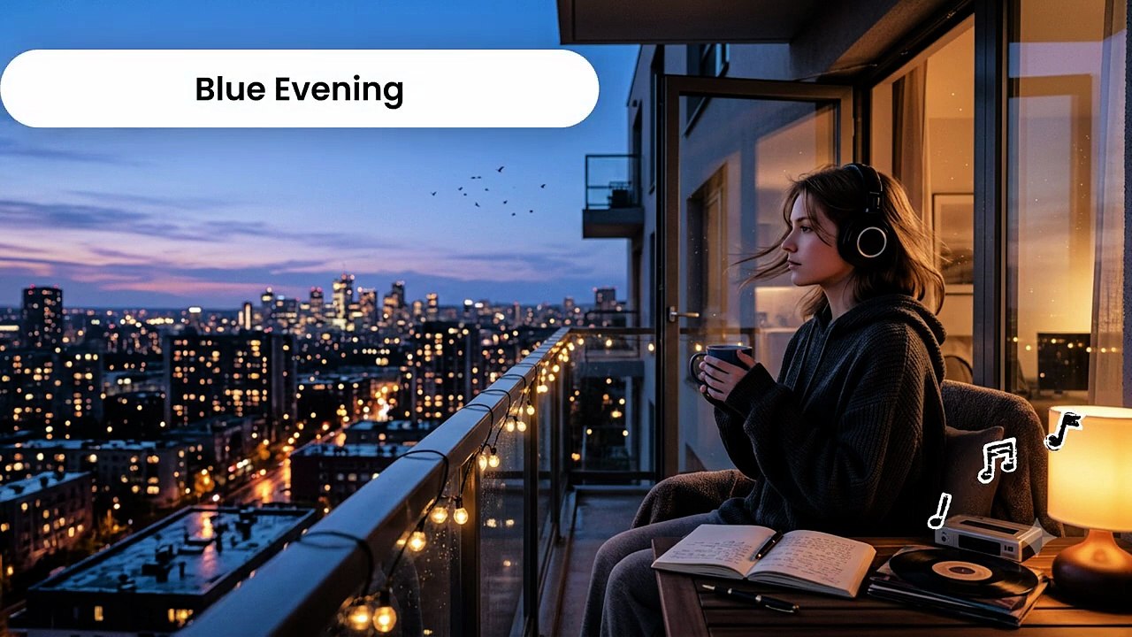 🌌 LO FI   🎧 Blue Evening #lofi #lofihiphop #lofibeats #chillbeats #studymusic #focusmusic #cozy
