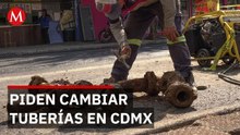 Inundaciones afectan a vecinos de Iztacalco; exigen renovar tuberías