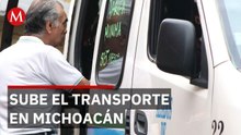 Sube un peso el transporte público en Michoacán; tarifa queda en 12 pesos