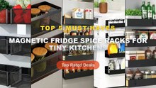 Why Everyone Is Buying Magnetic Fridge Spice Racks For Tiny Kitchens - Refrigerator Magnetic Shelf Spice Sundry Side Sto...