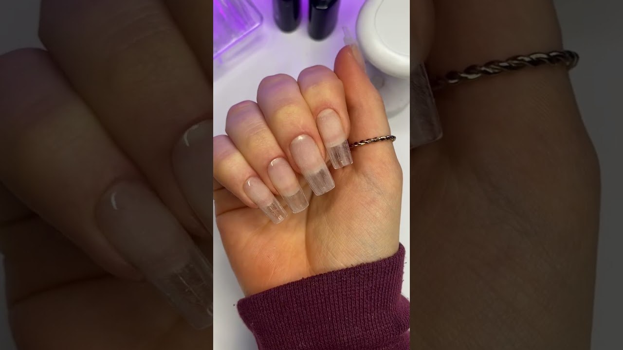 Einfache Gel Nägel Zuhause 😍💅🏻✨ #shorts #nails #gelnails #gelx