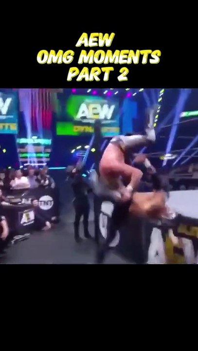 AEW Omg Moments Part 2#aew #wwe #prowrestling #fyp