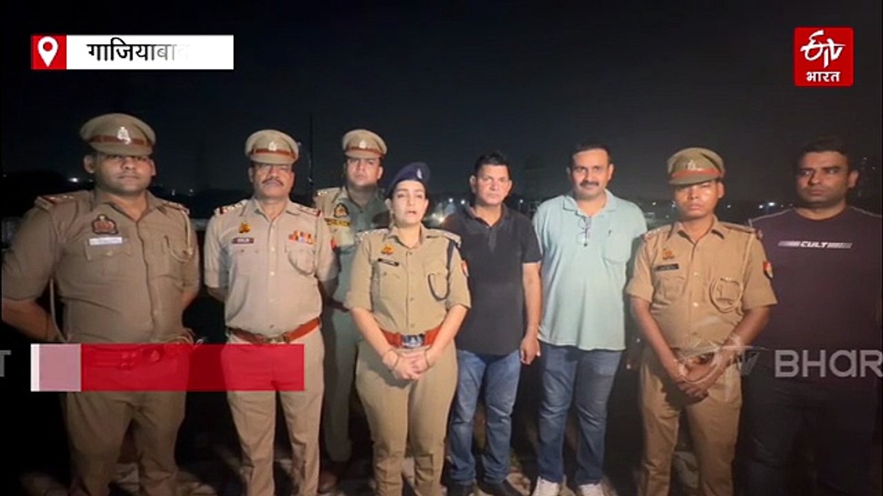 गाजियाबाद में पुलिस टीम पर फायरिंग, नशा तस्करी का नेटवर्क से जुड़े दो बदमाश मुठभेड़ में घायल