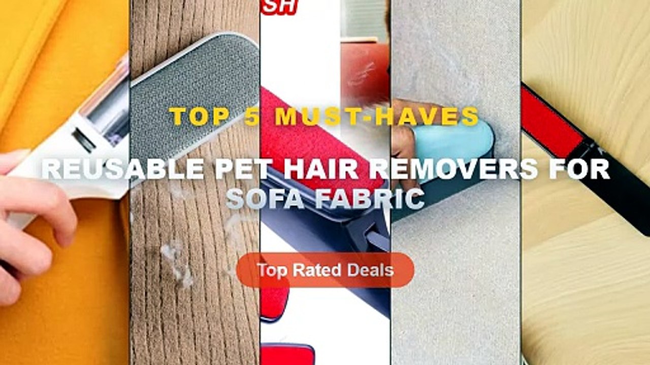 Amazing Reusable Pet Hair Removers For Sofa Fab...