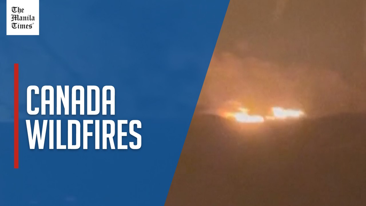 Eyewitness captures wildfires in Canada as state of emergency declared in British Colombia