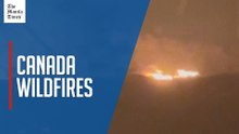 Eyewitness captures wildfires in Canada as state of emergency declared in British Colombia