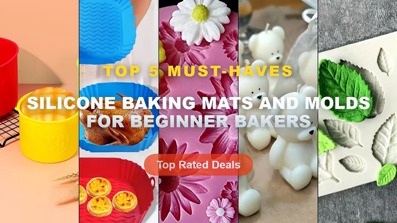 Silicone Baking Mats And Molds For Beginner Bakers: Top 5 Best Sellers - 1Pieces3DLeaf Shape Pendant Casting Mold Candy ...