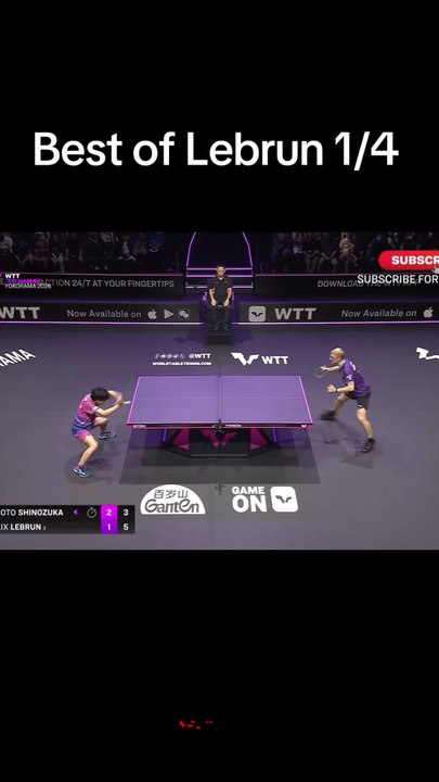 Best of des frères Lebrun en 1/4 au WTT Yokohama 2026