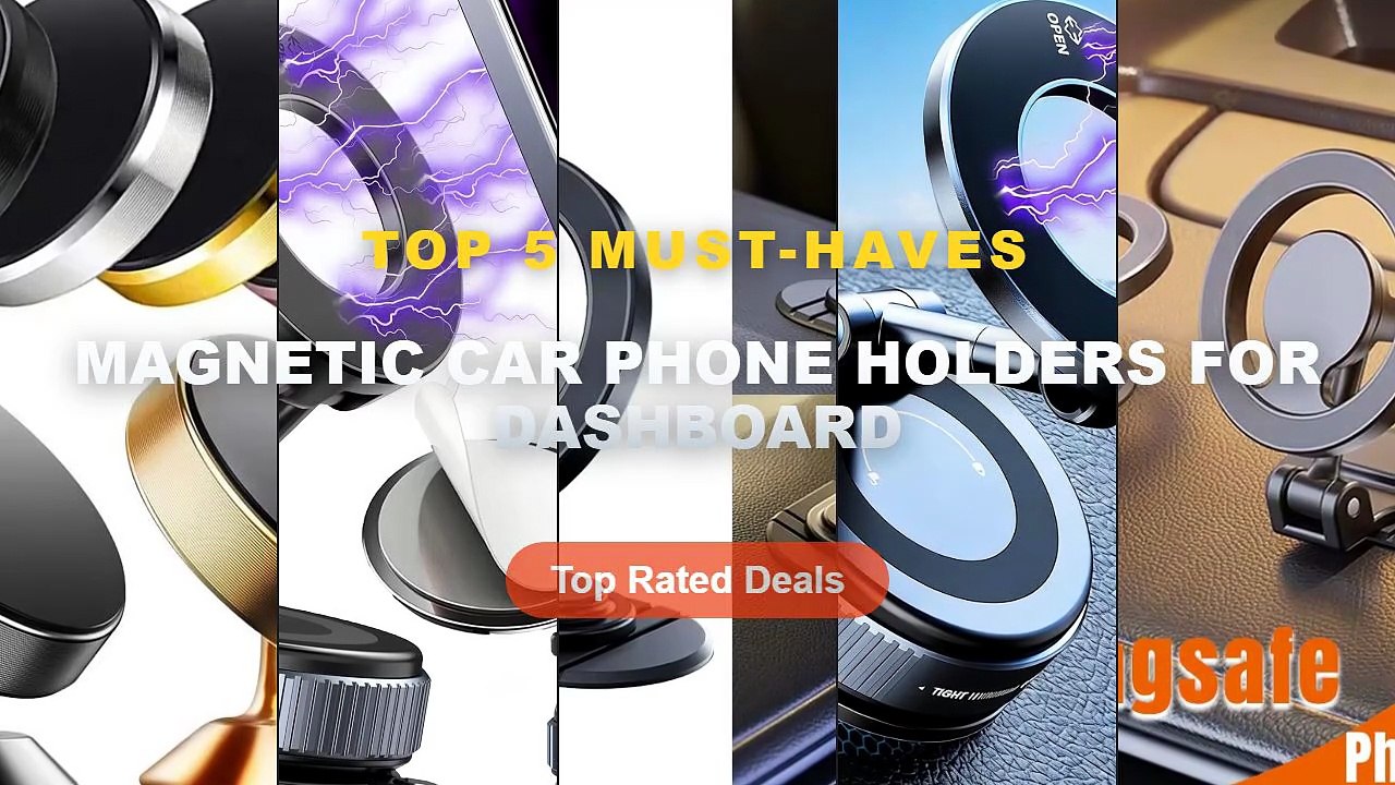 Amazing Magnetic Car Phone Holders For Dashboard You Need To See - 1040° Rotation Magnetic Car Phone Holder All Metal Ma...