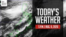 Today's Weather, 5 P.M. | Aug. 9, 2026