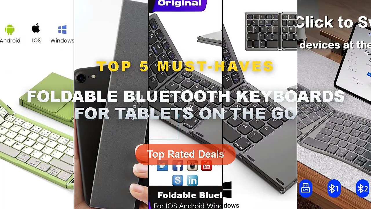 Don't Buy Foldable Bluetooth Keyboards For Tablets On The Go Before Watching This!