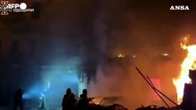 Odessa sotto attacco, i soccorritori in azione