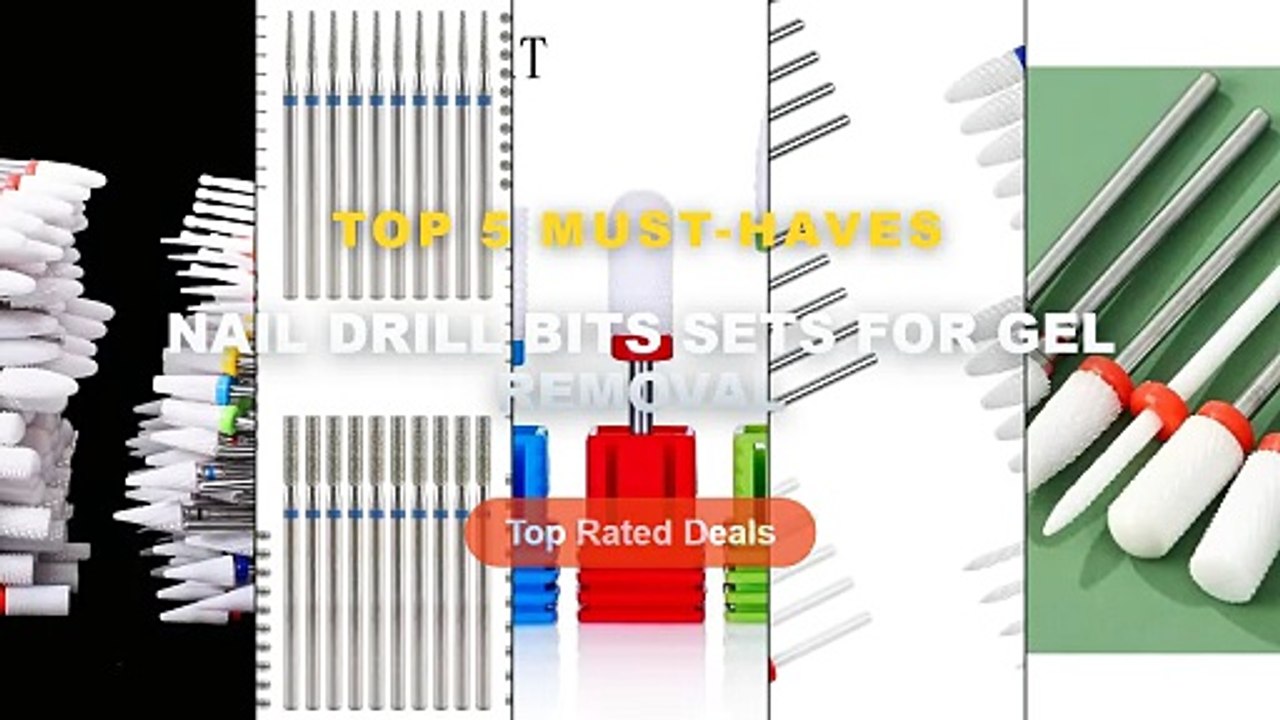 Best Nail Drill Bits Sets For Gel Removal on Al...