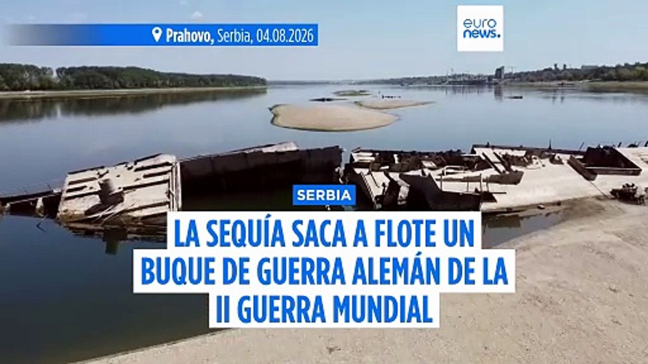 Los restos de la flota nazi de la II Guerra Mundial salen a la superficie del Danubio 80 años después