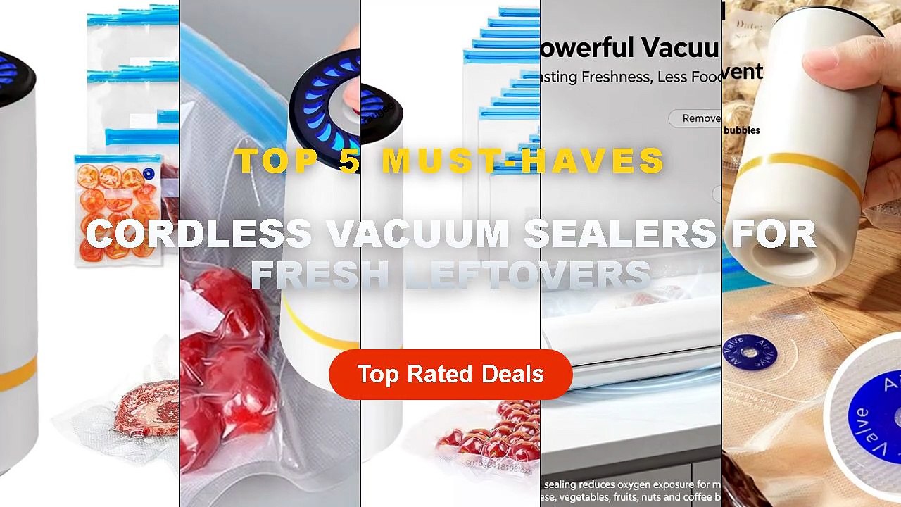 Cheap & Best Cordless Vacuum Sealers For Fresh Leftovers Unboxing & Review - Electric Vacuum Sealer Pump Portable Handhe...