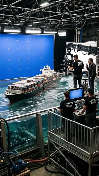 🚢🌊 How They Split This Cargo Ship in Half Using Practical Effects 🎬