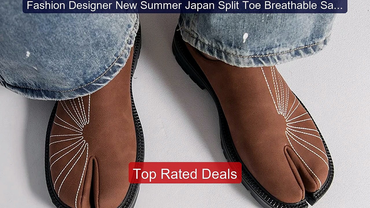 Fashion Designer New Summer Japan Split Toe Breathable Sandal... -- Amazing Value 2026 | Must Have!