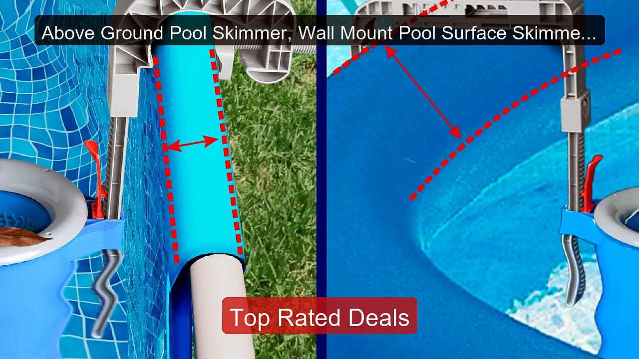Above Ground Pool Skimmer, Wall Mount Pool Surf...