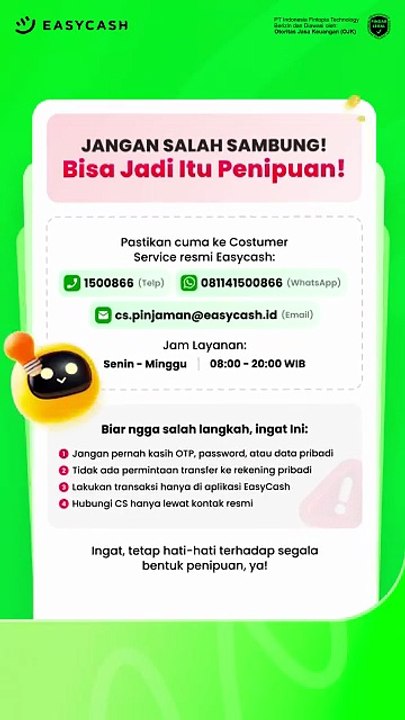 Cara Pembatalan Pinjaman EasyCash simak caranya