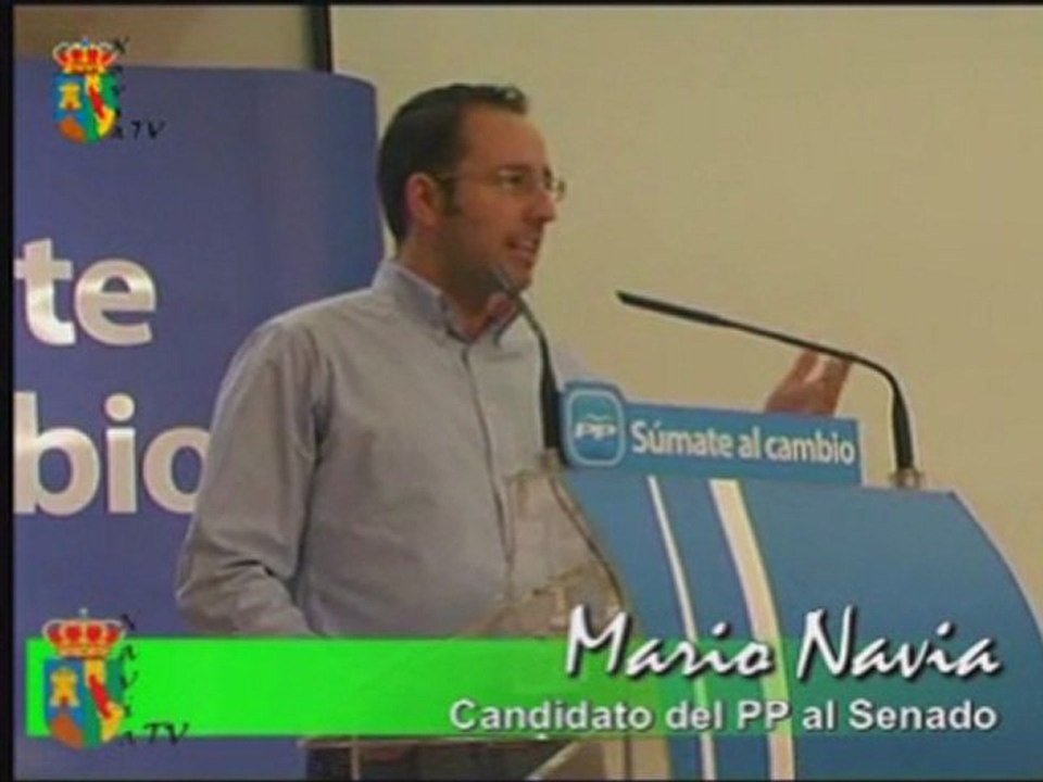 Mitin del PP en Navia, con Mercedes Fdez.