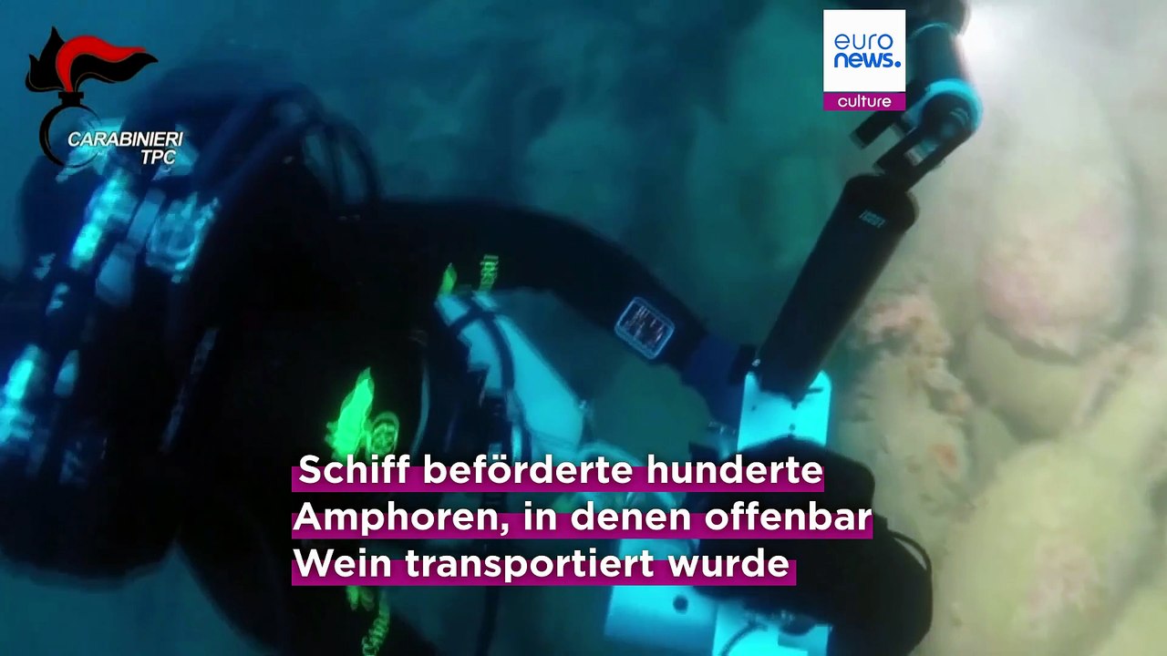 Vor sizilien entdeckt: römisches schiffswrack mit hunderten amphoren