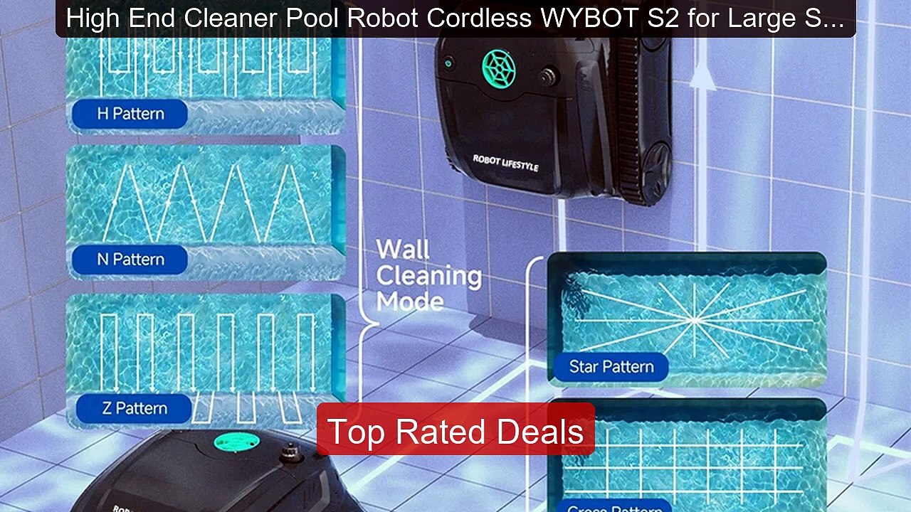 High End Cleaner Pool Robot Cordless WYBOT S2 f...