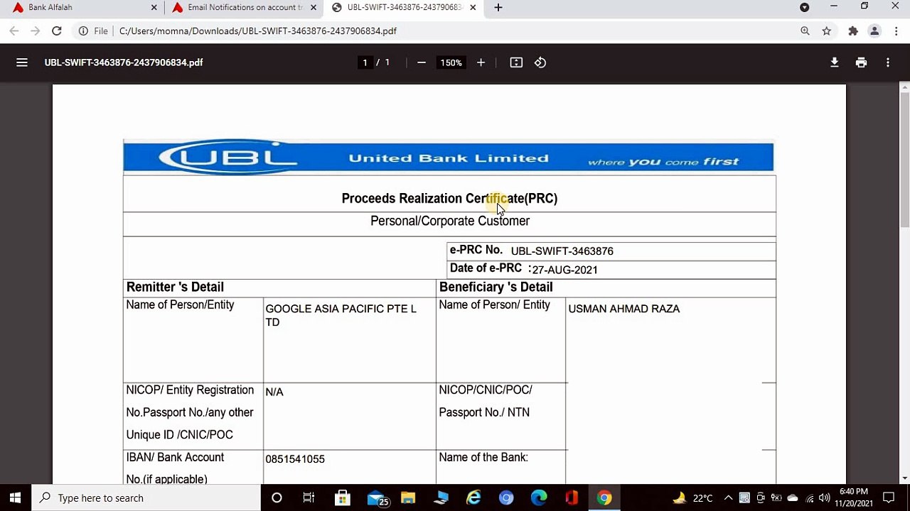 What is PRCs | Proceeds realization certificate...