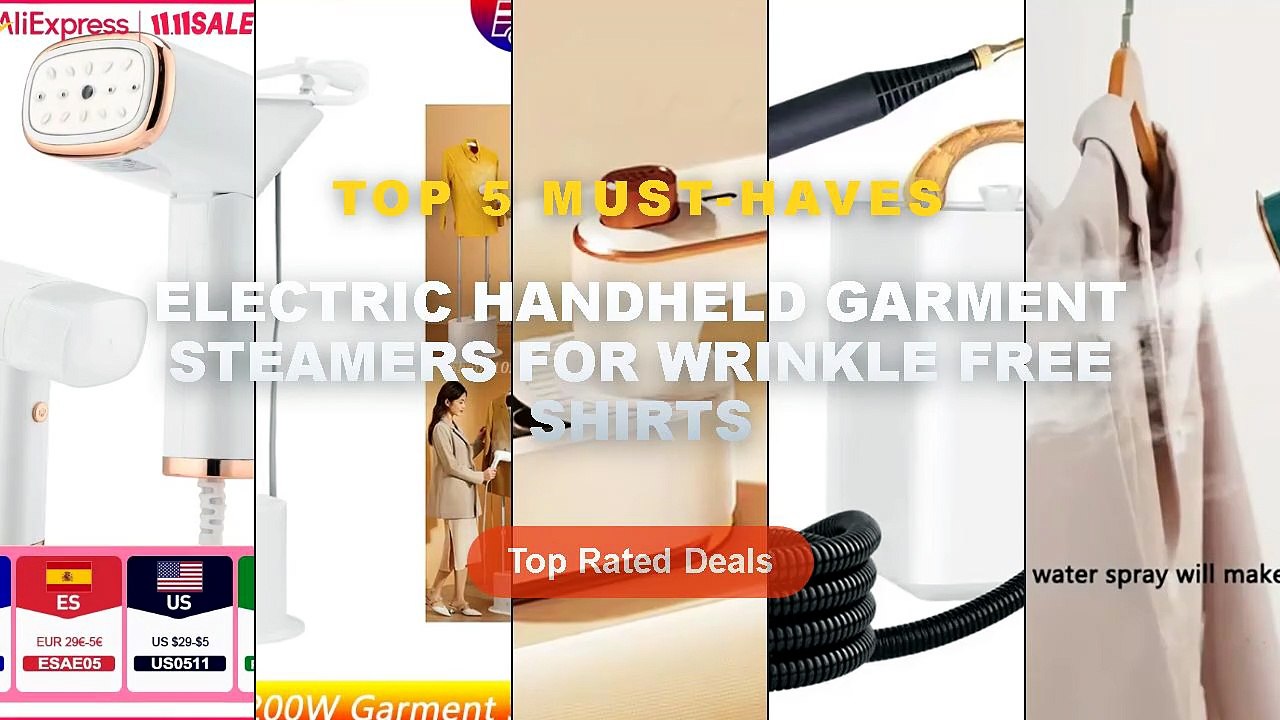 Electric Handheld Garment Steamers For Wrinkle Free Shirts: Top 5 Best Sellers