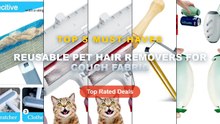 Reusable Pet Hair Removers For Couch Fabric: Top 5 Best Sellers - Reusable Pet Hair Remover Roller Washable Fur Remover ...
