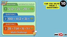 #ProveYoureSmart 😏 Can You Solve These 3 Equations? 🔢