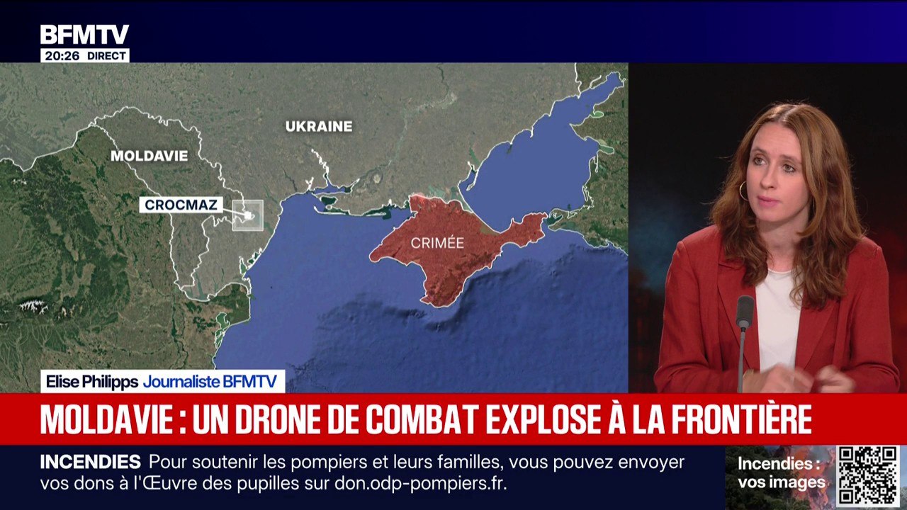 Moldavie: ce que l’on sait du drone de combat qui a explosé près de la frontière avec l’Ukraine