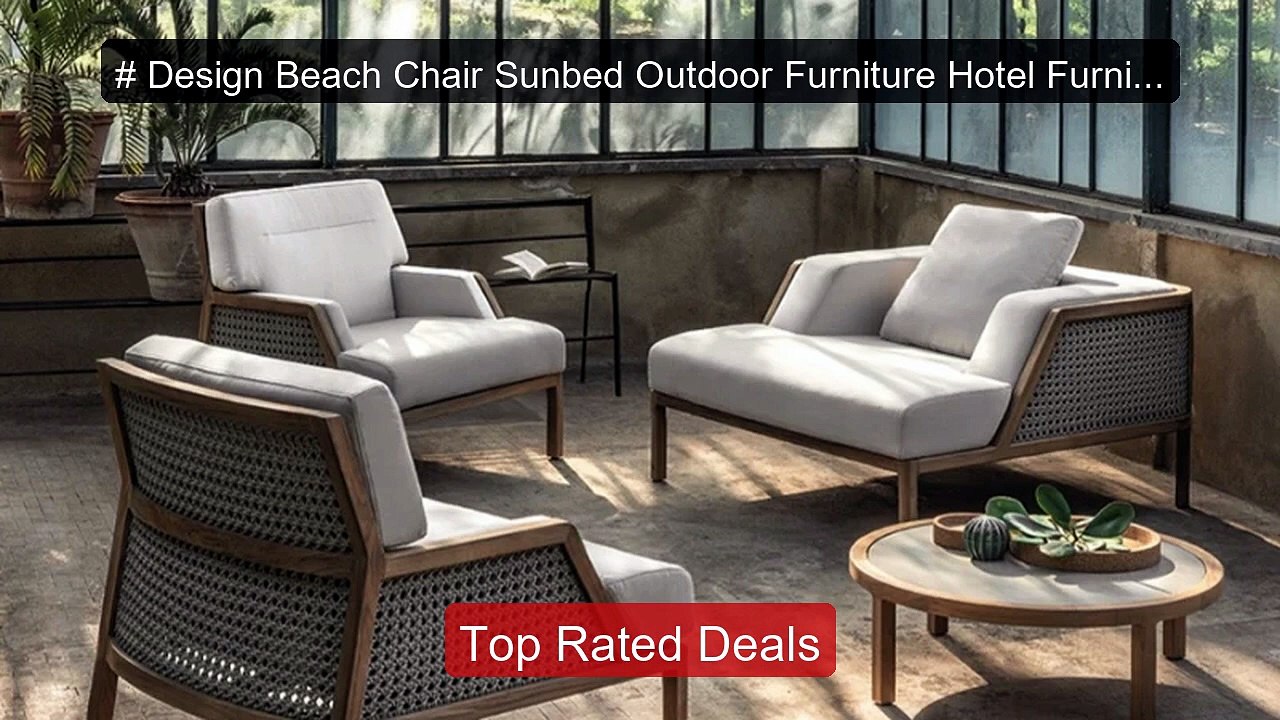 # Design Beach Chair Sunbed Outdoor Furniture H...